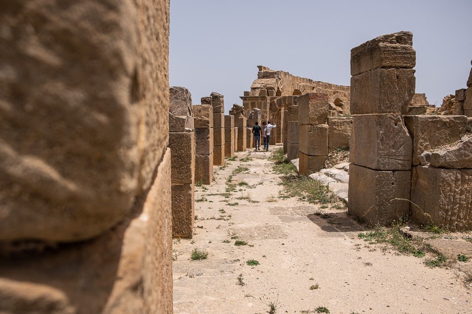 detail at the amphiteatre of uthina